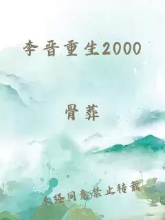 李晋重生2000